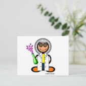 Mad Scientist (schlicht) Postkarte (Stehend Vorderseite)