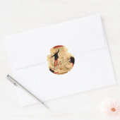 Mad Scientist Skeletts Runder Aufkleber (Umschlag)