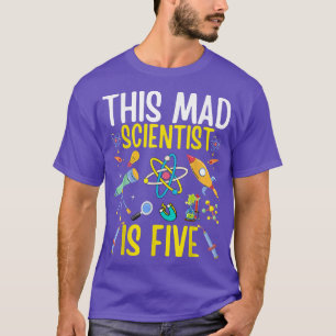 Mad Scientist Tshirt Kids Science Chemistry Birthd