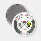 Mad Scientist Union Magnet (Vorderseite/Rückseite)