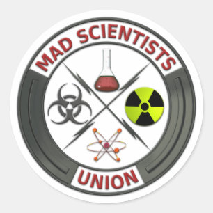 Mad Scientist Union Runder Aufkleber