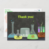 Mad Scientists danke Ihnen Postcard Postkarte (Vorne/Hinten)
