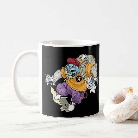 Mad Skater Kaffeemaschine Tasse (Mit Donut)