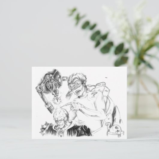 Mad Skillustrator Postkarten (Stehend Vorderseite)