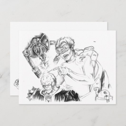 Mad Skillustrator Postkarten (Vorne/Hinten)