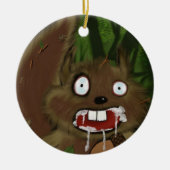 Mad Squirrel Keramik Ornament (Vorne)