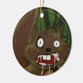 Mad Squirrel Keramik Ornament (Links)