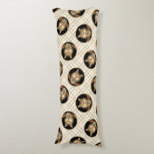 Mad Tabby Cat Portrait Malerei Niedliche Originell Seitenschläferkissen (Vorderseite Vertikal)