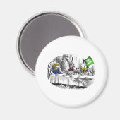 Mad Tea Party Magnet (Vorderseite/Rückseite)