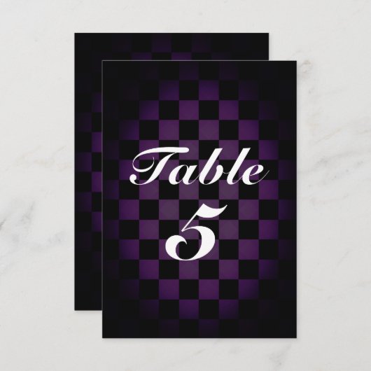 MAD TEA Party Whimsical Schachbrett Tischnummer Ca (Vorne/Hinten)