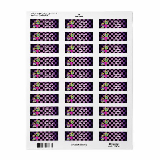 MAD TEA PARTY Whimsical Wonderland Address Labels (Vorne)