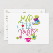 Mad Tee Party Wonderland Whimsical UAWG Postkarte (Vorne/Hinten)