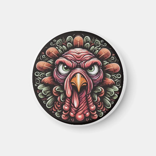 "Mad Turkey" Magnet (Vorne)