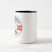 Mad über Großbritannien Zweifarbige Tasse (Mittel)