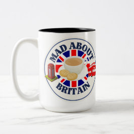Mad über Großbritannien Zweifarbige Tasse