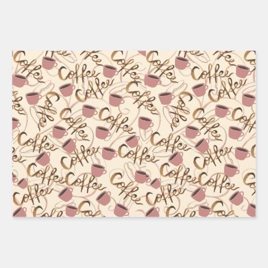 Mad über Kaffee Geschenkpapier Set (Vorderseite 3)