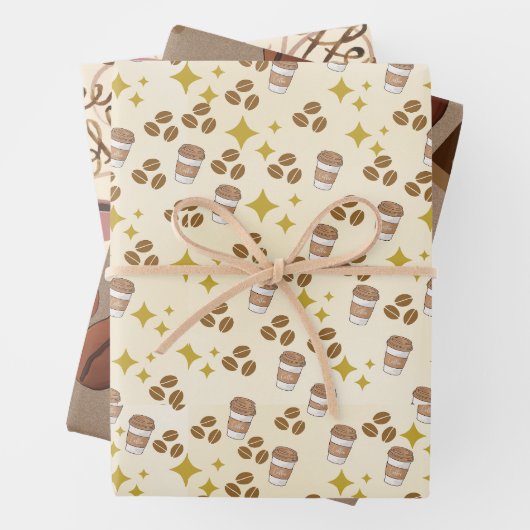 Mad über Kaffee Geschenkpapier Set (Beispiel)