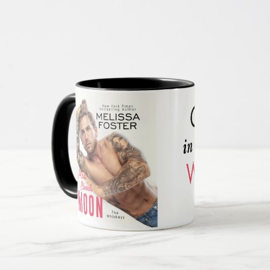 Mad über Moon Coffee Tasse (Vorderseite Links)