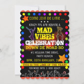 MAD VIBES PARTY EINLADUNG (Vorderseite)