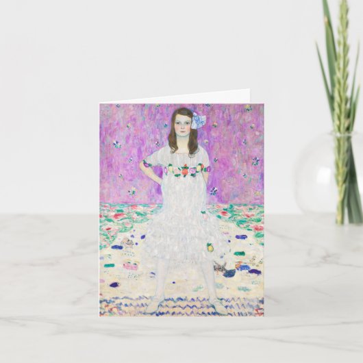 Mäda Primavesi Gustav Klimt Karte (Vorderseite)