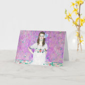 Mada Primavesi von Gustav Klimt Malerei Karte (Gelbe Blume)