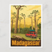 Madagascar Afrika Vintage Reise Postkarte (Vorderseite)