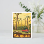 Madagascar Afrika Vintage Reise Postkarte (Stehend Vorderseite)