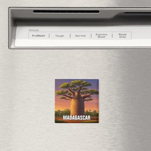 Madagascar Baobab Tree Travel Magnet (In Situ (Geschirrspüler))