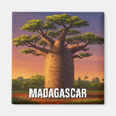 Madagascar Baobab Tree Travel Magnet (Vorne)