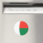 Madagascar Fisheye Flag Magnet (In Situ (Geschirrspüler))