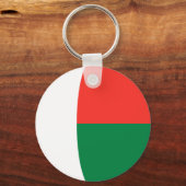 Madagascar Fisheye Flag Schlüsselanhänger (Vorderseite)