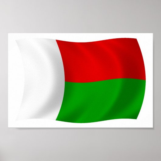 Madagascar Flag Poster Print (Vorne)