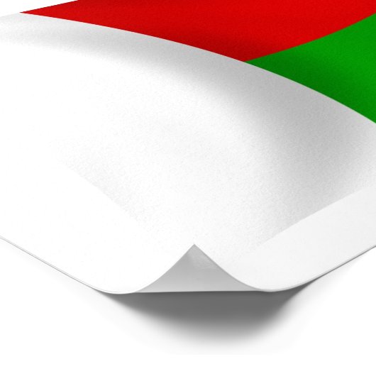 Madagascar Flag Poster Print (Ecke)