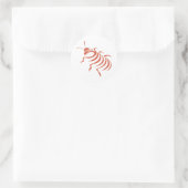 Madagascar Hissing Cockroach Runder Aufkleber (Tasche)