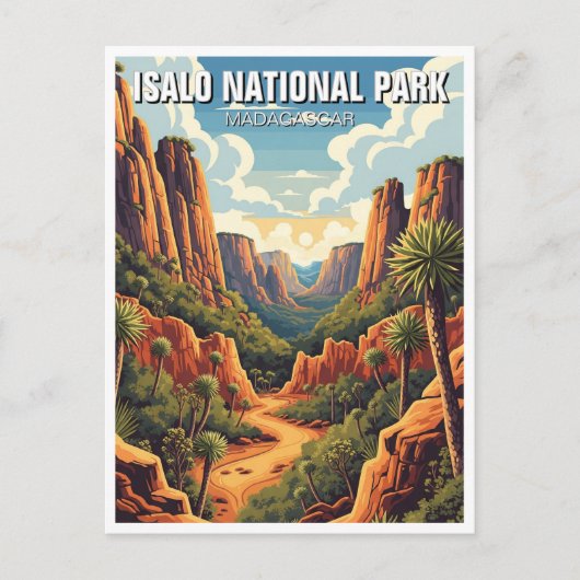 Madagascar Isalo Nationalpark Postkarte (Vorderseite)
