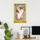 Madagascar Kunst Reiseposter Afrika Druck Zuhause Poster (Heimbüro)