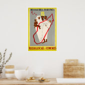 Madagascar Kunst Reiseposter Afrika Druck Zuhause Poster (Küche)