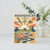 Madagascar Reise Postkarte (Stehend Vorderseite)