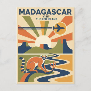Madagascar Reise Postkarte