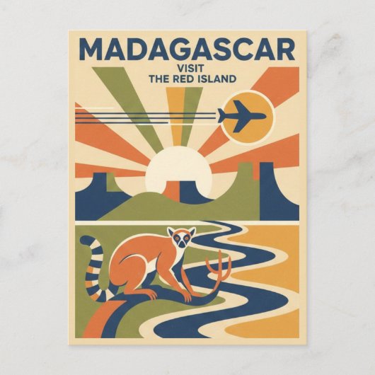 Madagascar Reise Postkarte (Vorderseite)