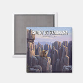Madagascar Tsingy de Bemaraha National Park Travel Magnet (Vorderseite/Rückseite)