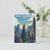 Madagascar Tsingy de Bemaraha National Park Travel Postkarte (Stehend Vorderseite)