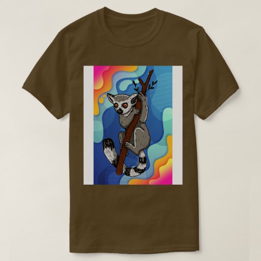 Madagascar Zoo Animal Lemur T-Shirt (Design vorne)