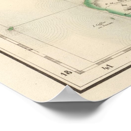 Madagaskar Afrika 55 Poster (Ecke)