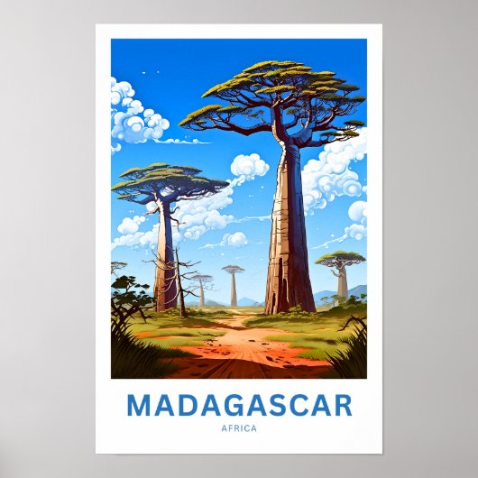 Madagaskar Afrika Reisen Print Poster (Vorne)