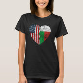 Madagaskar American Fahnen Herbst Vereinte Staaten T-Shirt (Vorderseite)