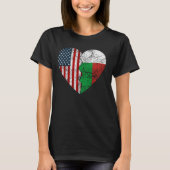 Madagaskar American Fahnen Herbst Vereinte Staaten T-Shirt (Vorderseite)