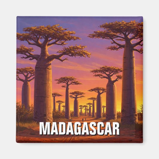 Madagaskar Avenue of the Baobabs Travel Magnet (Vorne)