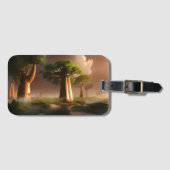 Madagaskar Baobab Forest Fantasy Gepäckanhänger (Vorderseite (Horizontal))