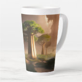 Madagaskar Baobab Forest Fantasy Milchtasse (Rechte Ecke)
